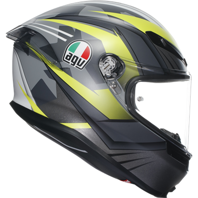 AGV K6-S Excite Full Face Helmet Grey / Fluo Yellow