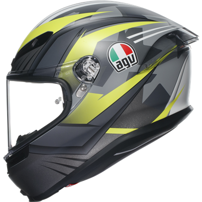 AGV K6-S Excite Full Face Helmet Grey / Fluo Yellow