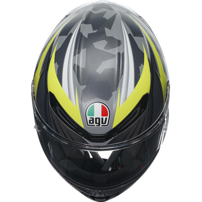 AGV K6-S Excite Full Face Helmet Grey / Fluo Yellow