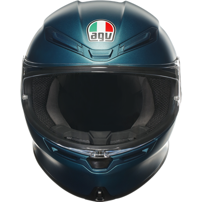 AGV K6-S Solid Full Face Helmet Petrolio Blue - FREE UK Shipping, FREE 365 Day Returns | Moto Central