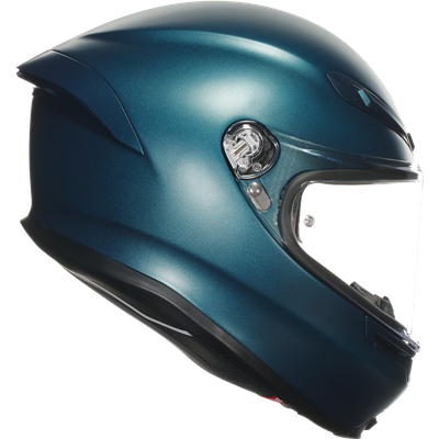 AGV K6-S Solid Full Face Helmet Petrolio Blue - FREE UK Shipping, FREE 365 Day Returns | Moto Central