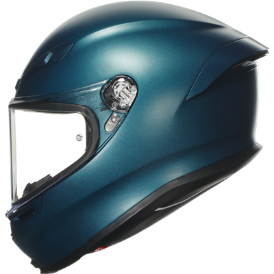 AGV K6-S Solid Full Face Helmet Petrolio Blue - FREE UK Shipping, FREE 365 Day Returns | Moto Central