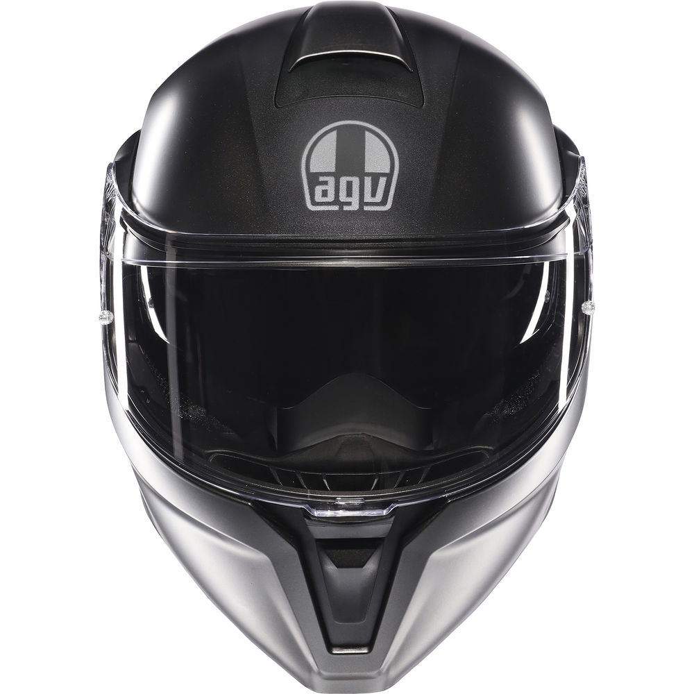 AGV Street Modular Solid Flip-Up Helmet Matt Asfalto Grey - FREE UK Shipping, FREE 365 Day Returns | Moto Central