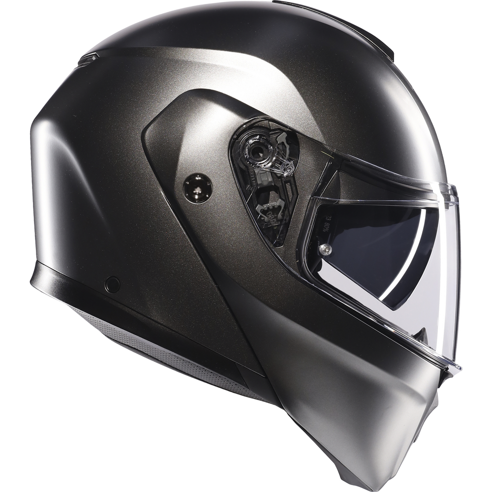 AGV Street Modular Solid Flip-Up Helmet Matt Asfalto Grey - FREE UK Shipping, FREE 365 Day Returns | Moto Central