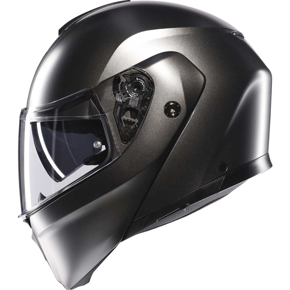 AGV Street Modular Solid Flip-Up Helmet Matt Asfalto Grey - FREE UK Shipping, FREE 365 Day Returns | Moto Central