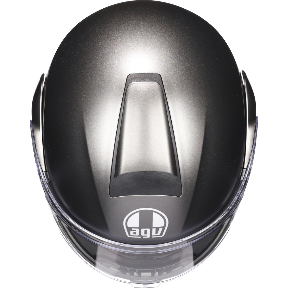 AGV Street Modular Solid Flip-Up Helmet Matt Asfalto Grey - FREE UK Shipping, FREE 365 Day Returns | Moto Central