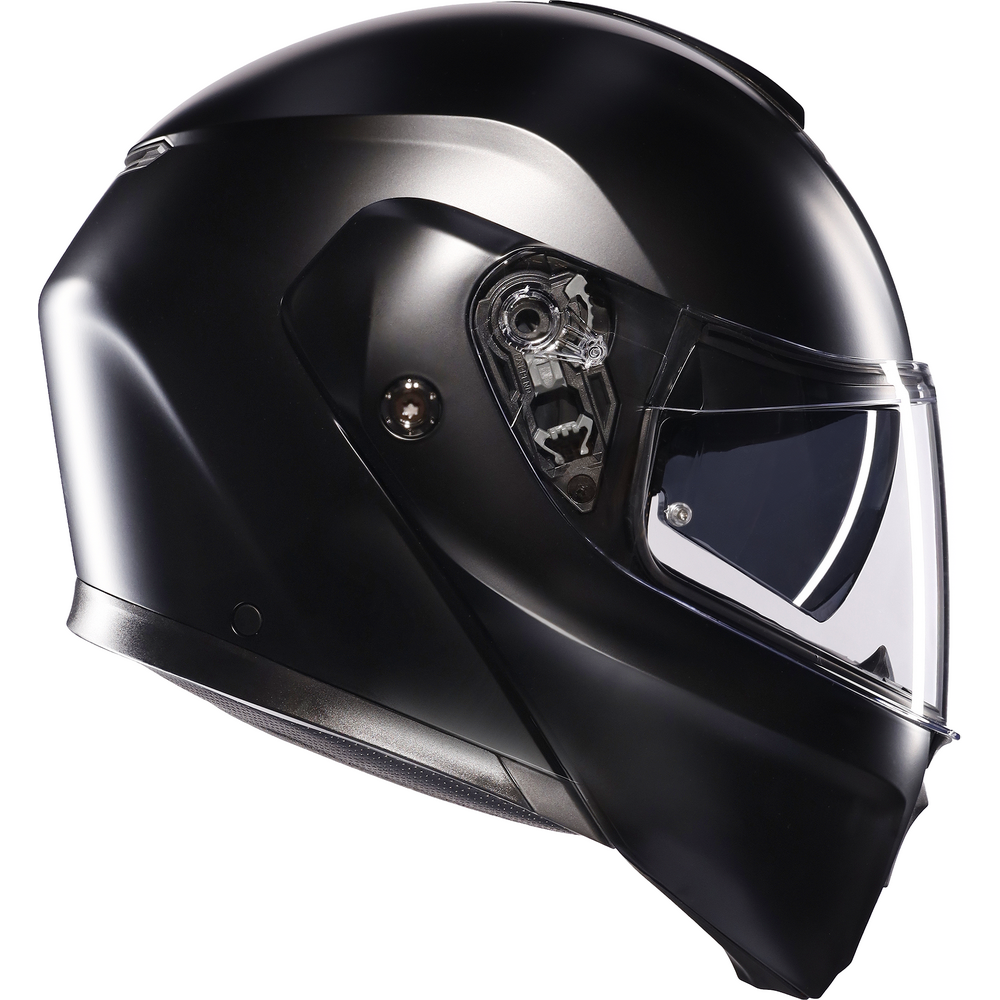 AGV Street Modular Solid Flip-Up Helmet Matt Black - FREE UK Shipping, FREE 365 Day Returns | Moto Central