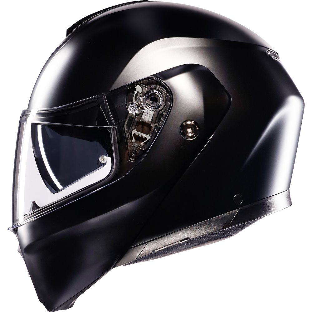 AGV Street Modular Solid Flip-Up Helmet Matt Black - FREE UK Shipping, FREE 365 Day Returns | Moto Central