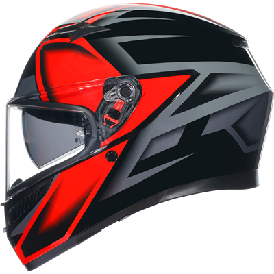 AGV K3 Compound ECE 22.06 Full Face Helmet Black / Red