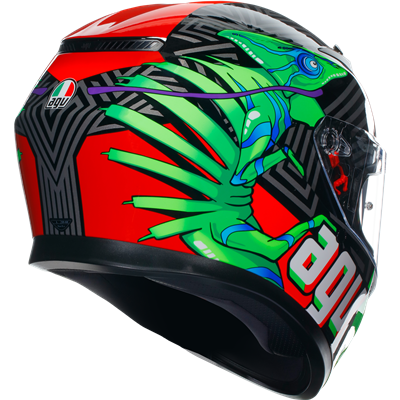 AGV K3 Kamaleon ECE 22.06 Full Face Helmet Black / Red / Green