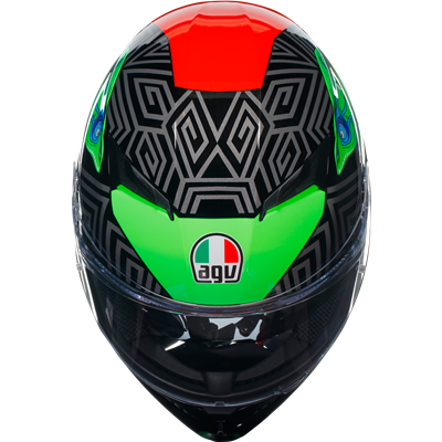 AGV K3 Kamaleon ECE 22.06 Full Face Helmet Black / Red / Green