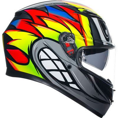 AGV K3 Birdy 2.0 ECE 22.06 Full Face Helmet Grey / Yellow / Red