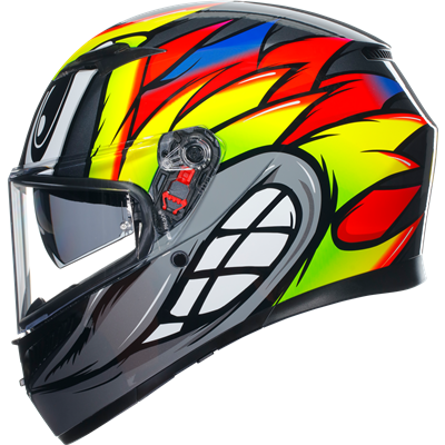 AGV K3 Birdy 2.0 ECE 22.06 Full Face Helmet Grey / Yellow / Red