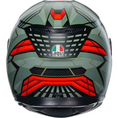 AGV K3 Decept ECE 22.06 Full Face Helmet Matt Black / Green / Red