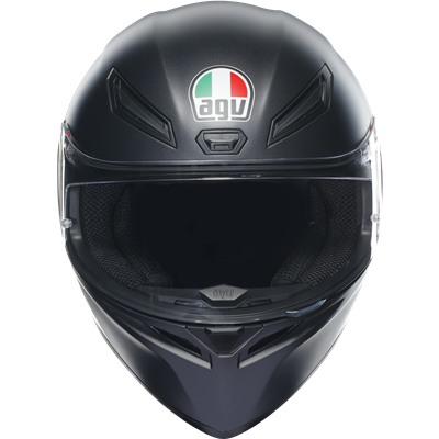 AGV K1-S Solid Full Face Helmet Matt Black  - FREE UK Shipping, FREE 365 Day Returns | Moto Central