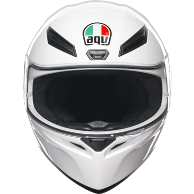 AGV K1-S Solid Full Face Helmet White - FREE UK Shipping, FREE 365 Day Returns | Moto Central