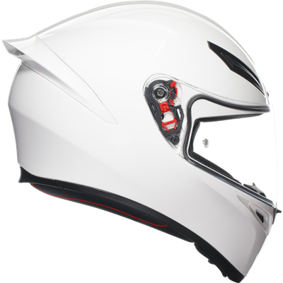 AGV K1-S Solid Full Face Helmet White - FREE UK Shipping, FREE 365 Day Returns | Moto Central