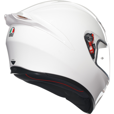 AGV K1-S Solid Full Face Helmet White - FREE UK Shipping, FREE 365 Day Returns | Moto Central