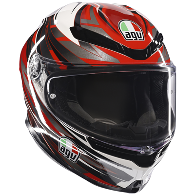 AGV K6-S Reeval Full Face Helmet White / Red / Grey