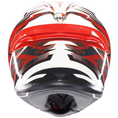 AGV K6-S Reeval Full Face Helmet White / Red / Grey - FREE UK Shipping, FREE 365 Day Returns | Moto Central