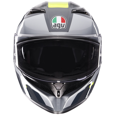 AGV K3 ECE 22.06 Shade Full Face Helmet Grey / Fluo Yellow