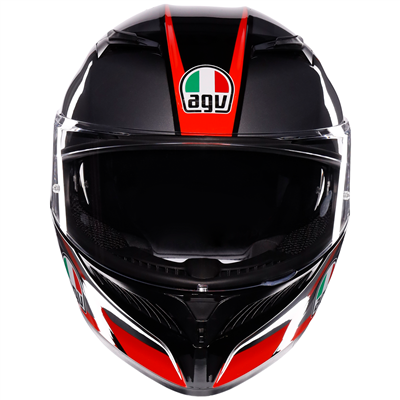 AGV K3 ECE 22.06 Striga Full Face Helmet Matt Black / Grey / Red