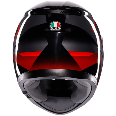 AGV K3 ECE 22.06 Striga Full Face Helmet Matt Black / Grey / Red