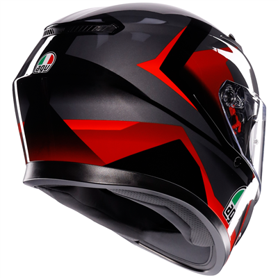 AGV K3 ECE 22.06 Striga Full Face Helmet Matt Black / Grey / Red