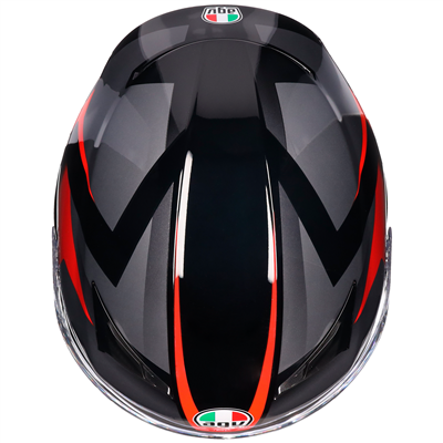 AGV K3 ECE 22.06 Striga Full Face Helmet Matt Black / Grey / Red