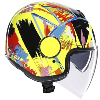 AGV Eteres Rossi Winter Test 2019 Open Face Helmet Replica  - FREE UK Shipping, FREE 365 Day Returns | Moto Central