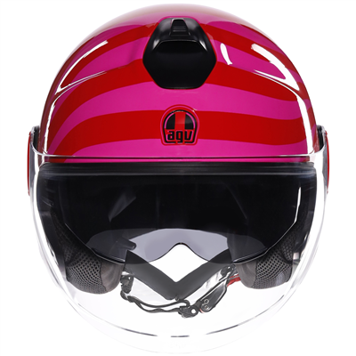 AGV Eteres Tropera Open Face Helmet Red / Pink  - FREE UK Shipping, FREE 365 Day Returns | Moto Central