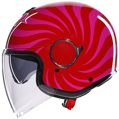 AGV Eteres Tropera Open Face Helmet Red / Pink  - FREE UK Shipping, FREE 365 Day Returns | Moto Central