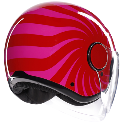 AGV Eteres Tropera Open Face Helmet Red / Pink  - FREE UK Shipping, FREE 365 Day Returns | Moto Central