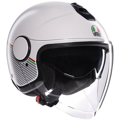 AGV Eteres Capoliveri Open Face Helmet Matt White / Italy