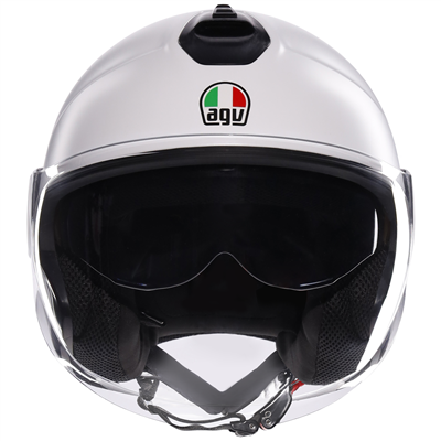 AGV Eteres Capoliveri Open Face Helmet Matt White / Italy  - FREE UK Shipping, FREE 365 Day Returns | Moto Central