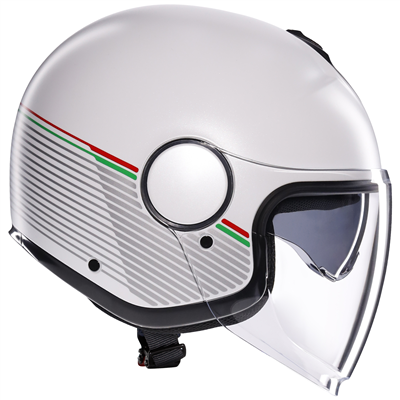 AGV Eteres Capoliveri Open Face Helmet Matt White / Italy  - FREE UK Shipping, FREE 365 Day Returns | Moto Central