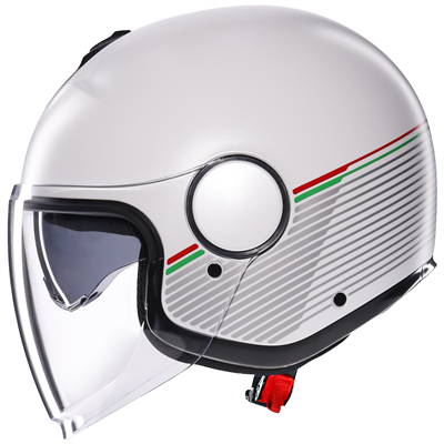 AGV Eteres Capoliveri Open Face Helmet Matt White / Italy - FREE UK Shipping, FREE 365 Day Returns | Moto Central