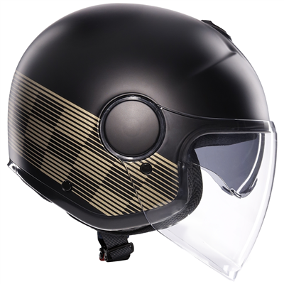 AGV Eteres Ponza Open Face Helmet Black / Bronze  - FREE UK Shipping, FREE 365 Day Returns | Moto Central