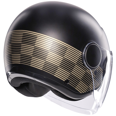 AGV Eteres Ponza Open Face Helmet Black / Bronze  - FREE UK Shipping, FREE 365 Day Returns | Moto Central