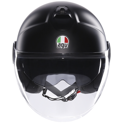 AGV Eteres Solid Open Face Helmet Matt Black  - FREE UK Shipping, FREE 365 Day Returns | Moto Central