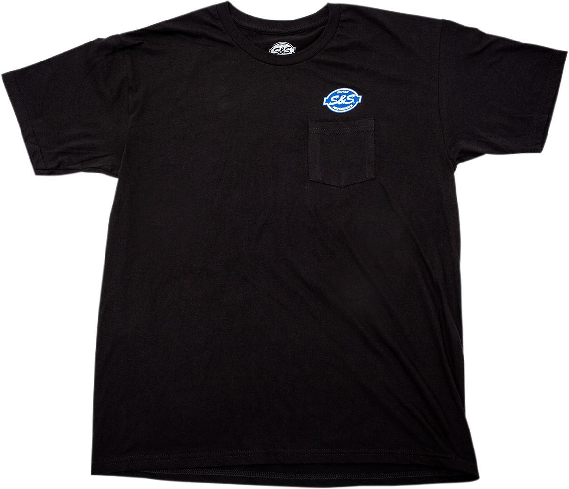 S&S Cycle Pocket T-Shirt Black