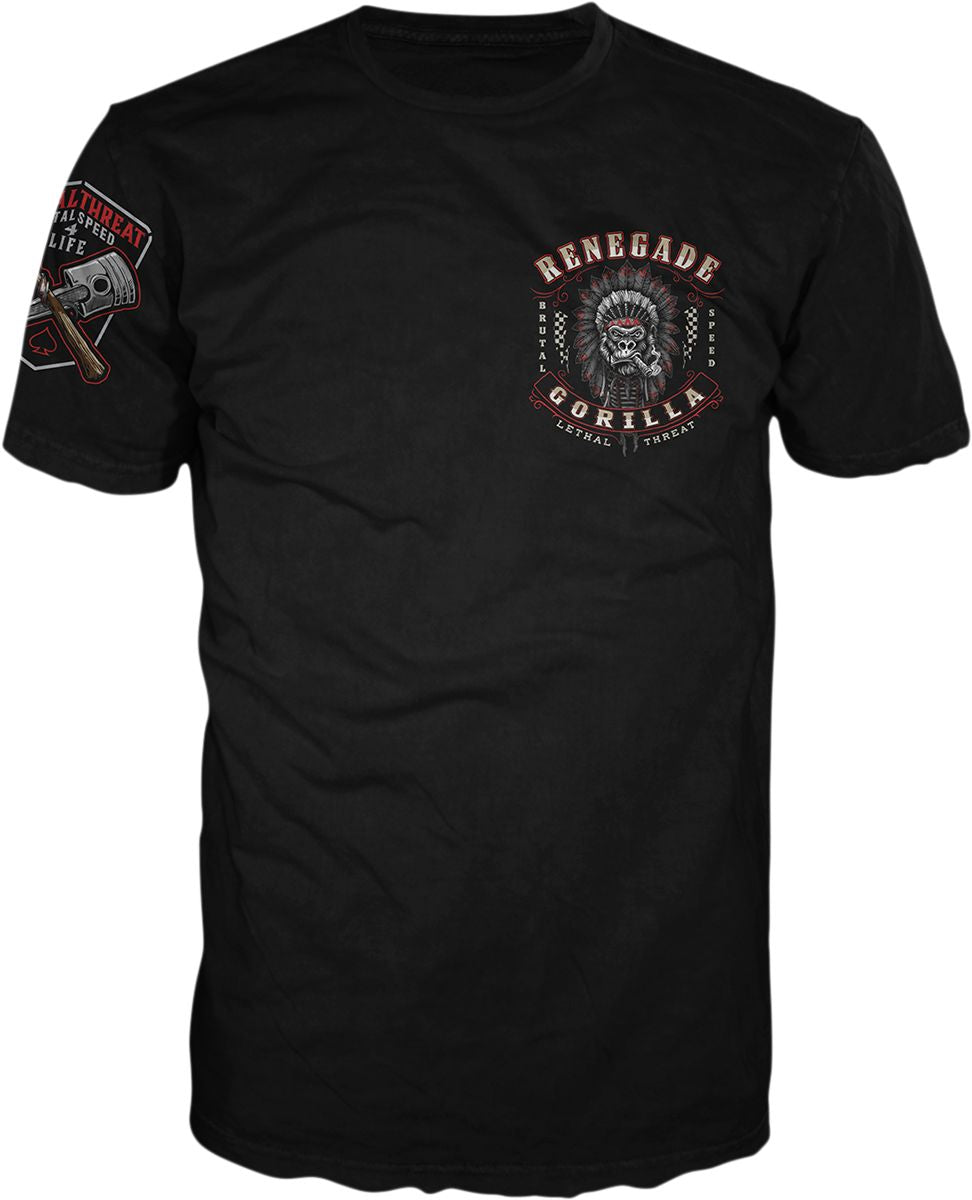 Lethal Threat Renegade Biker Casual Ladies Tee Black