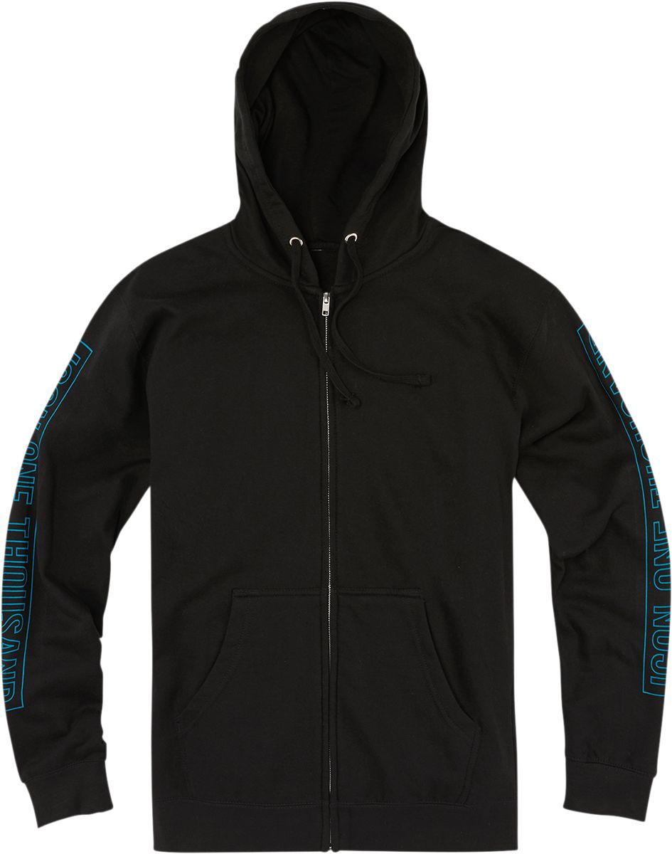 Icon 1000 Retroskull Full Zip Hoodie Black