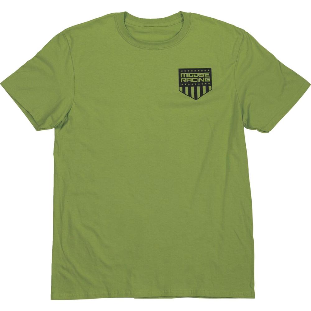 Moose Racing Grunge Salute T-Shirt Olive - FREE UK Shipping, FREE 365 Day Returns | Moto Central