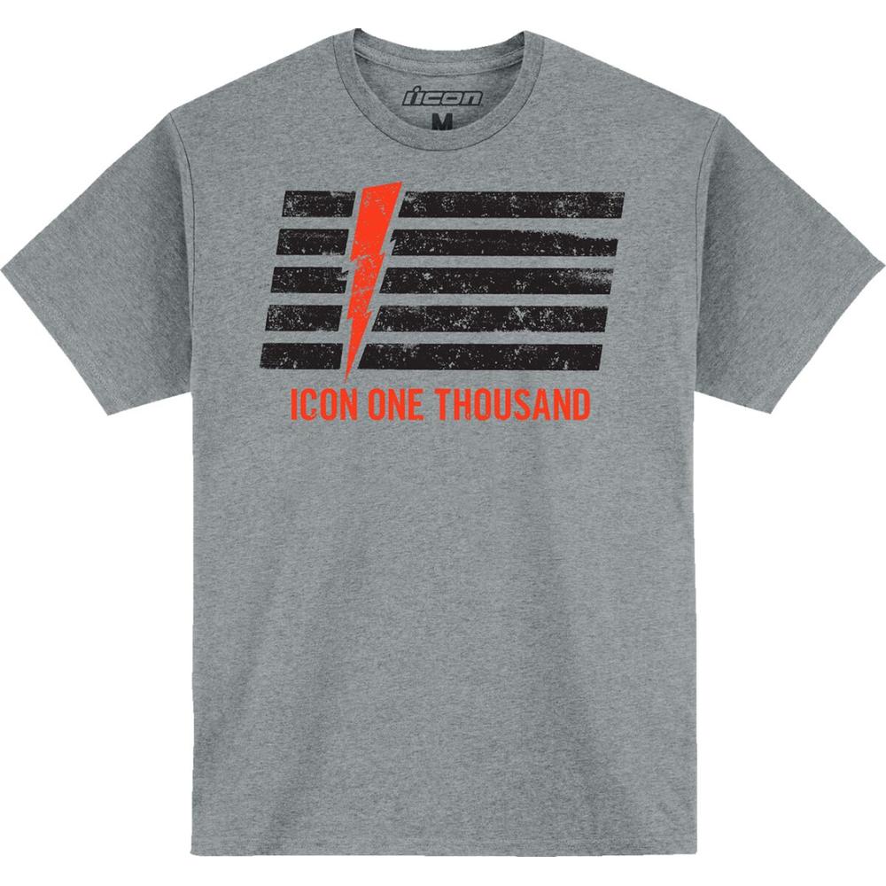 Icon Invasion Stripe T-Shirt Grey