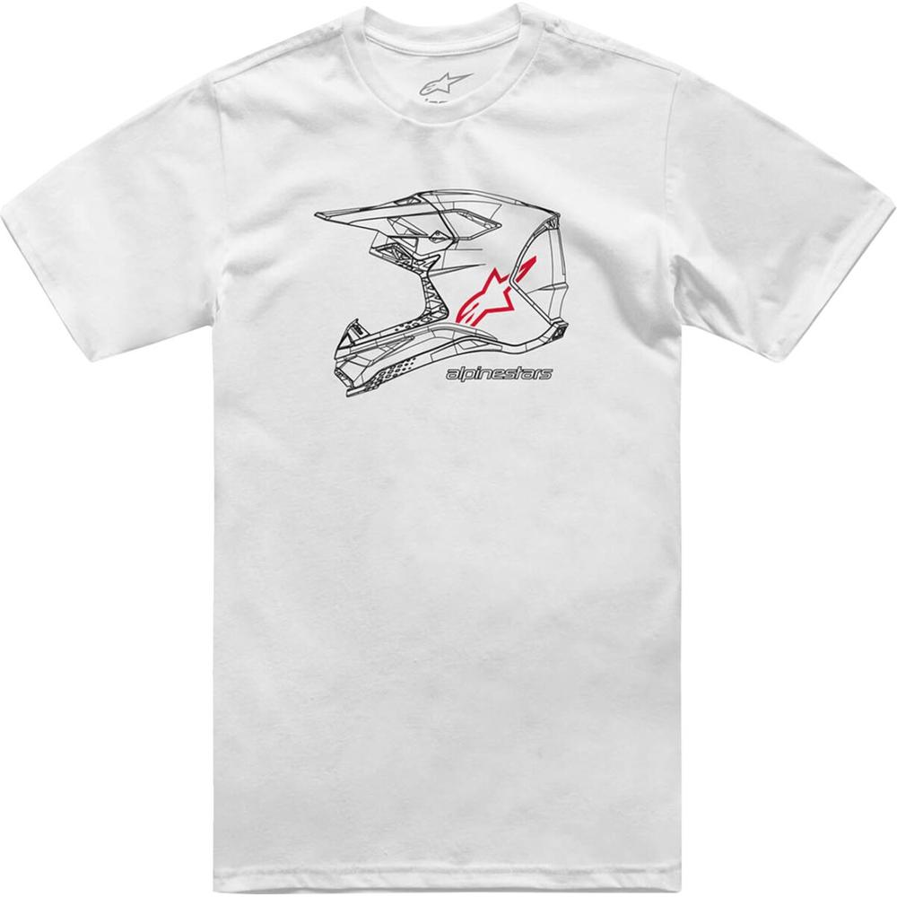 Alpinestars MX Helmet CSF T-Shirt White