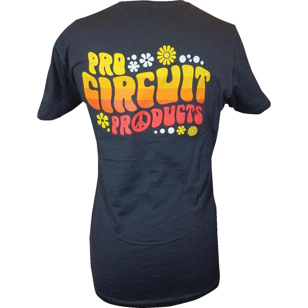 Pro Circuit Groovy Ladies T-Shirt Black - FREE UK Shipping, FREE 365 Day Returns | Moto Central