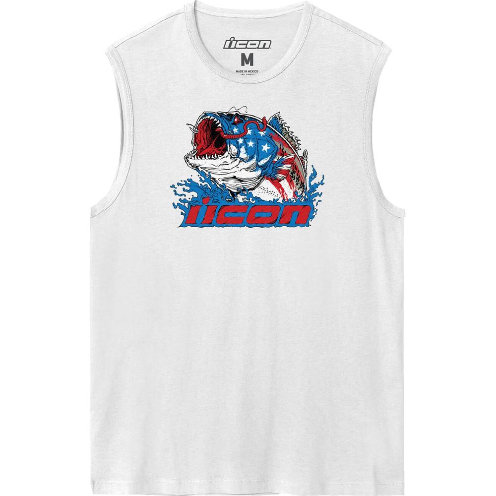 Icon American Basstard Tank Top White