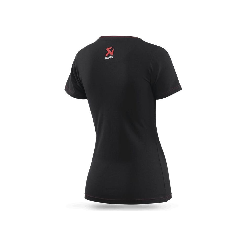 Akrapovic Corpo Ladies T-Shirt Black - FREE UK Shipping, FREE 365 Day Returns | Moto Central