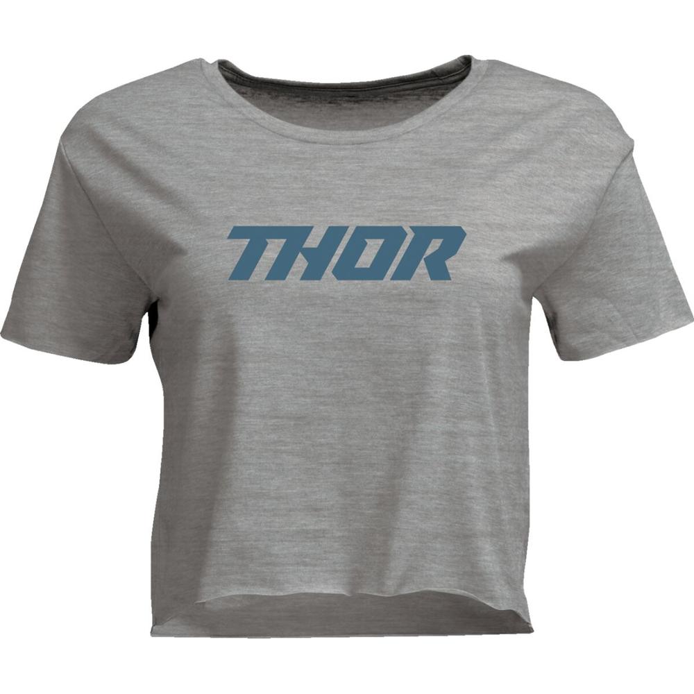 Thor Corp Ladies Crop T-Shirt Heather Grey